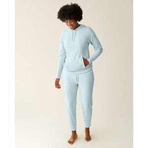 Kindred Bravely Powder Blue postpartum / nursing Hoodie and jogger set Bamboo L